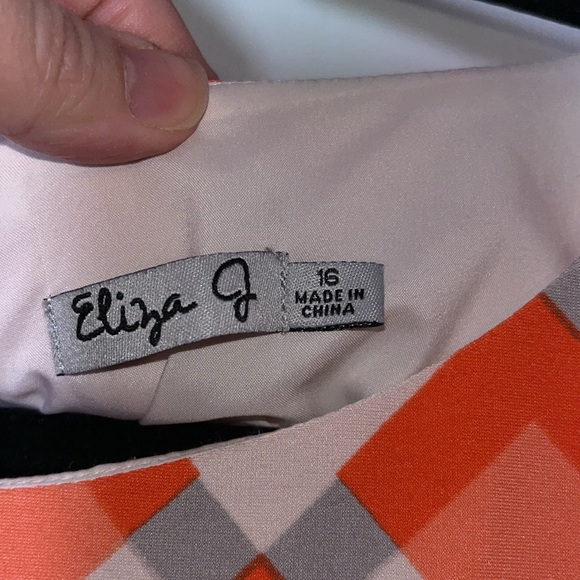 Eliza J NWOT! Geometric Sheath Dress - Picture 7 of 11